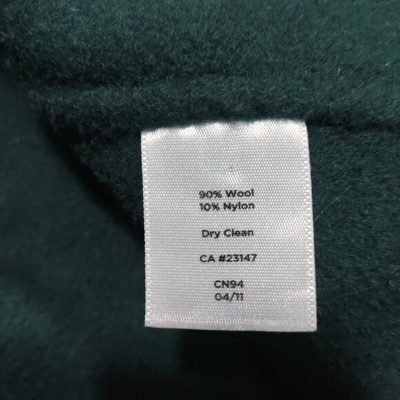 Talbots Forest Green Wool Blend Single Breast Two Button Jacket Blazer Size 10 - Picture 8 of 11